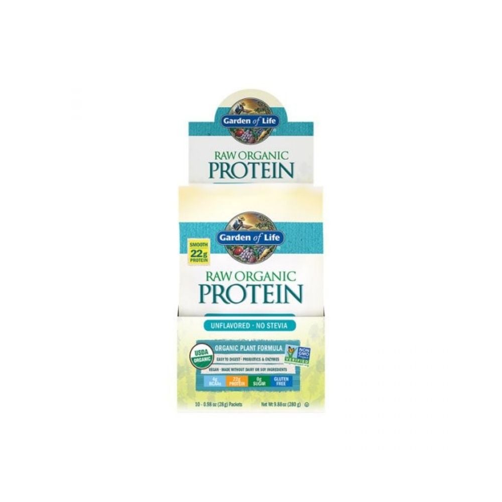 Garden of Life Raw Organic Protein Unflavored 10 CNT Tray 